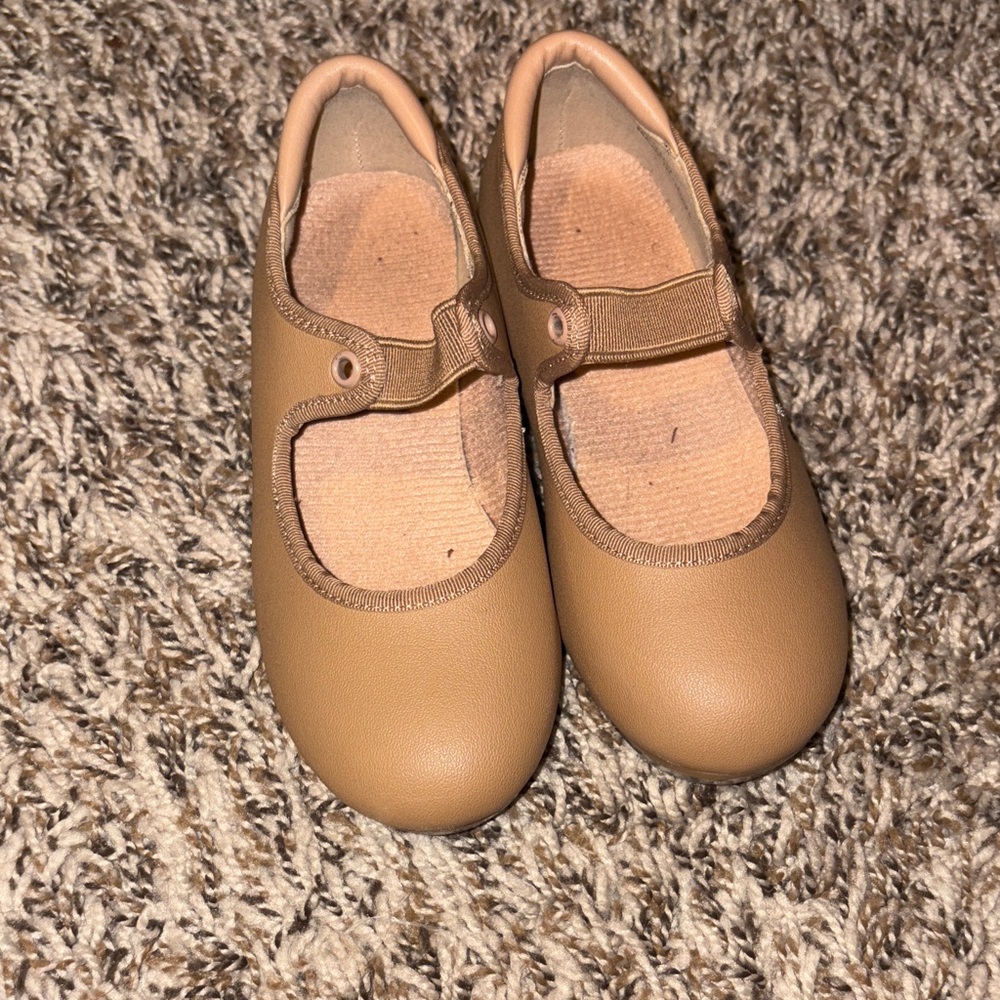Classic Tan Kids Tap Shoes